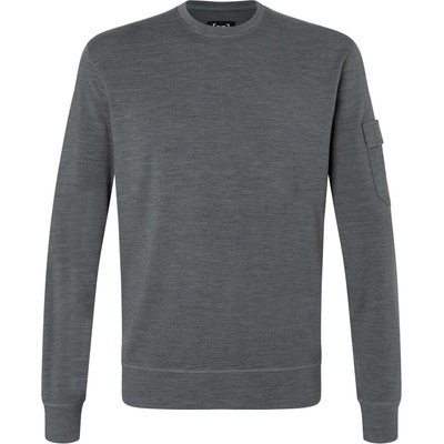 ALPINE BRUSH CREWNECK dark shadow melange