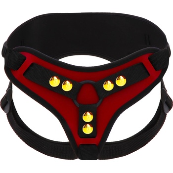 Image 1 of Taboom Bondage in Luxury Strap-On Harness Deluxe Red