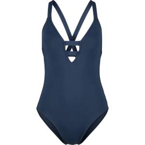Seafolly Дамски бански костюм Seafolly Women's Collective Deep V One Piece Swimsuit - True Navy - размер 32 (EU) (150-2102-0311)