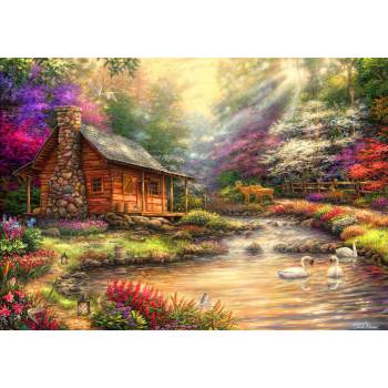 Image 1 of Bluebird Puzzle - Puzzle Brookside Retreat 1000 - 1 000 piese