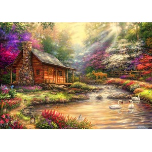 Bluebird Puzzle - Puzzle Pinson: Brookside Retreat 1000 - 1 000 piese