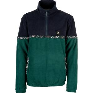IRIEDAILY Мъжки поларен пуловер Iriedaily Monte Noe Troyer Fleece jumper - Blue / Green - размер XL (005-4868-0614)