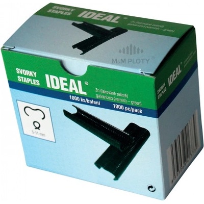 Svorka Ideal Zn+PVC, zelená, 1000 ks