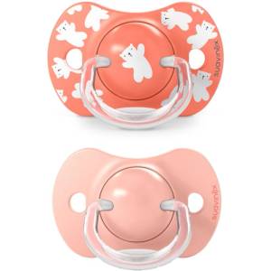 Suavinex Wild & Free Anatomical Silicone 18m+ биберон Pink 2 бр