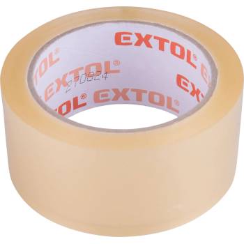 EXTOL Самозалепваща лента прозрачна, с нисък шум 48mmx66m, дебелина: 0, 046mm