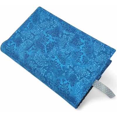 Nastavitelný obal na knihu Botanicals tyrkysové větvičky – Zboží Dáma