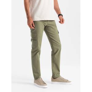 Ombre Clothing Мъжко облекло Ombre STRAIGHT LEG CARGO V2 OM-PACG-0204 Ombre Clothing | Zelen | МЪЖЕ | 30/32