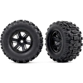 Traxxas колело 4.3/5.7", диск X-Maxx черен, гума Sledgehammer (чифт)
