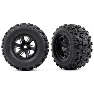 Traxxas колело 4.3/5.7", диск X-Maxx черен, гума Sledgehammer (чифт)