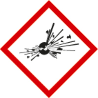 Značka GHS 01, symbol Explodujúca bomba, film, SK, 21 x 21 mm, 5 x 35 ks