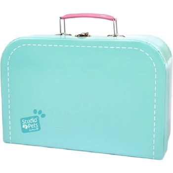 Studio Pets Куфарче за плюшени играчки Studio Pets - С паспорт, 16 cm, тюркоаз (6373)