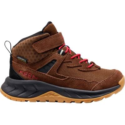 KEEN Детски туристически обувки Keen Kid's Hightrail Mid WP Walking boots - Dark Earth / Garnet - размер 29 (EU) (702-5834-0214)