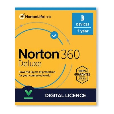 Norton 360 Deluxe 3 lic. 12 mes. 25 GB
