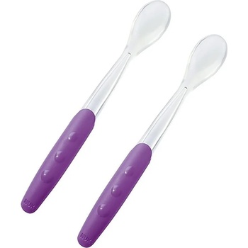 Nuk Силиконови лъжички Nuk, 2 брoя, лилави (10255065)
