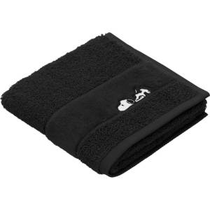 VOSSEN SLEEPY SNOPY 30 / Кърпа за гости, 550 г/м2 - черна 30x50 см (49980400299)
