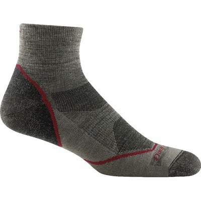 Darn Tough ponožky pánske 1/4 Lightweight with cushion light hiker taupe