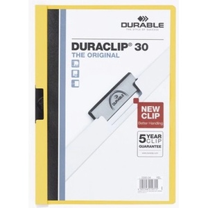 DURABLE Клипборд DURABLE Duraclip A/4 до 30 листа жълт 220004 (220004)