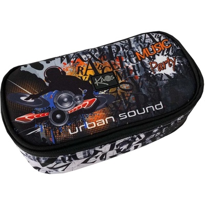 KAOS Елипсовиден ученически несесер Kaos Maxi - Urban Sound (49032)