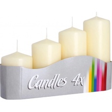 Bispol Candles postupné adventné sviečky krémová 4ks