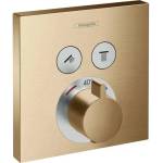 Hansgrohe Смесител за душ Hansgrohe ShowerSelect, скрит, матиран бронз, 2 функции (15763140)