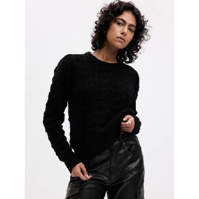 GAP Плетен пуловер с вълнена смес GAP GAP | Cheren | ЖЕНИ | XXS