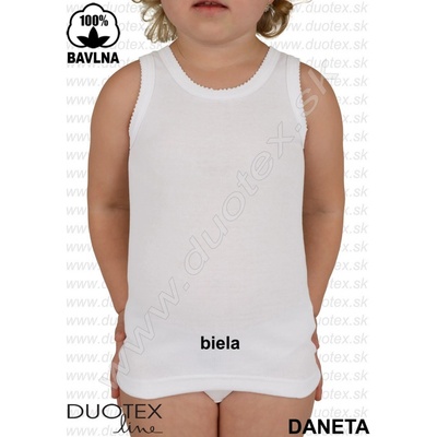 Duotex dievčenské tielko Daneta biela