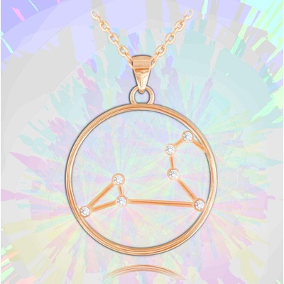 Minet Rose gold Stars lev Czech Crystal JMAS9508RN45