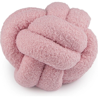 Dekorační polštář uzel boucle Ø20 cm pudrová 1 ks