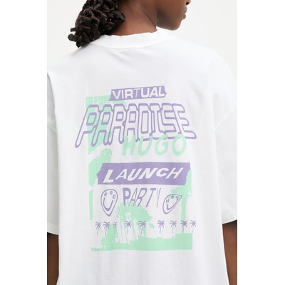 HUGO Blue тениска дамска от памук Oversized_Tee_B (50560784)