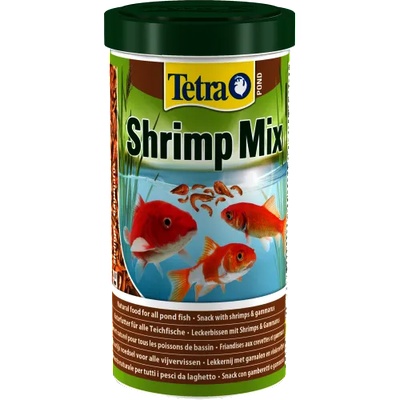 TETRA Pond Shrimp Mix - храна за езерни риби, включващи естествени скариди и гамарус - 1 литър