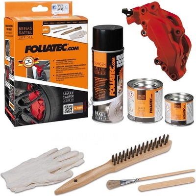 FOLIATEC Lak na brzdové třmeny - červená RACING matná 600 ml DO F2175