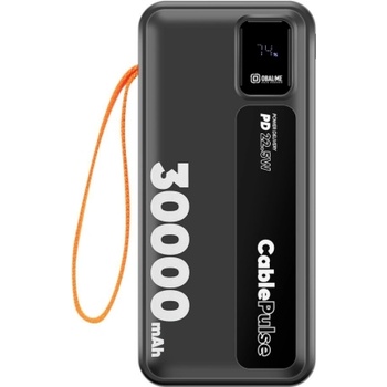 OBAL:ME Външна батерия Obal-ME CablePulse, 30000mAh, 22, 5W, черен (OMPWBC30K)