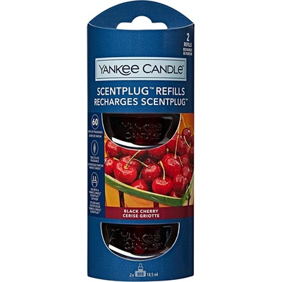 Yankee Candle BLACK CHERRY náplň do elektrické zásuvky, 2 x 18,5 ml