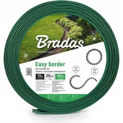 Sada s obrubníkem trávníku EASY BORDER 50 mm zeleň BRADAS ZAHRADA