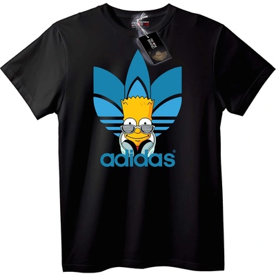 NOONEBRAND Тениска Bart Simpson с Adidas - 3XL, White