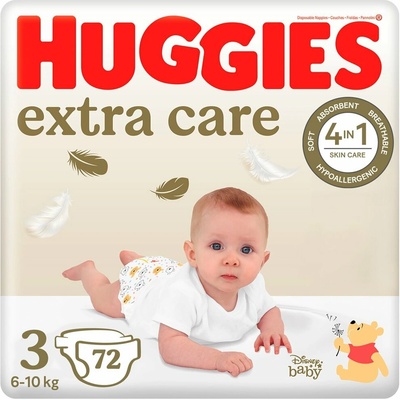 HUGGIES extra care 3 6-10kg 72ks