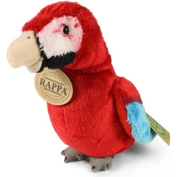Rappa Плюшен папагал червен ара 15 см eco-friendly