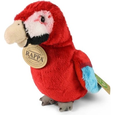 Rappa Плюшен папагал червен ара 15 см eco-friendly