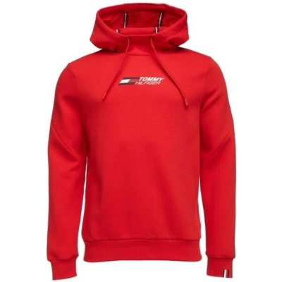Tommy Hilfiger ESSENTIALS HOODY mikina červená