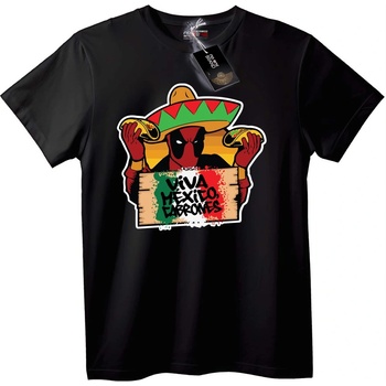 NOONEBRAND Тениска Deadpool Viva Mexico - XS, White