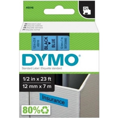páska DYMO 45016 D1 Black On Blue Tape (12mm) (S0720560)