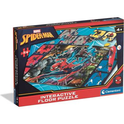 Clementoni Podlahové s interaktívnym perom Spiderman 24 dielov