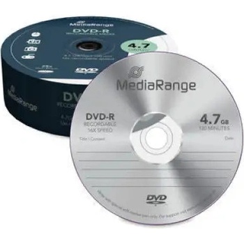 MediaRange DVD-R 4.7GB 16x - 25 бр. в целофан (4260057125040)