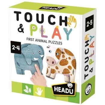 Headu Headu: Моят първи пъзел - тактилна игра за развитие на животните