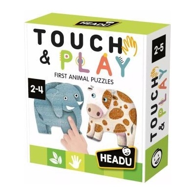 Headu Headu: Моят първи пъзел - тактилна игра за развитие на животните