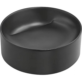 Inter Ceramic Мивка за баня MAGENTA 4215MB, Inter Ceramic, за плот, порцелан, черен мат, 42.5х15х42.5см (4215MB)