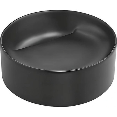 Inter Ceramic Мивка за баня MAGENTA 4215MB, Inter Ceramic, за плот, порцелан, черен мат, 42.5х15х42.5см (4215MB)