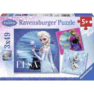 Ravensburger - Puzzle 3x49 Elsa, Jane, Olaf - 40 - 99 piese