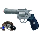 Alltoys policejní revolver gold colection stříbrný kovový 12 ran