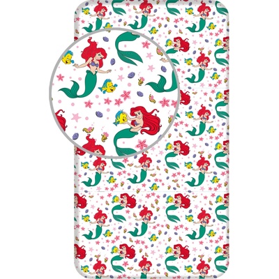 Jerry Fabrics bavlna napínacie prestieradlo Ariel Friends 02 90x200x25